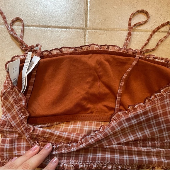 Hollister gilly hicks gingham mesh square neck bralette - Picture 4 of 5